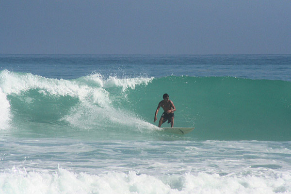 Surfing in the Galapagos Islands 